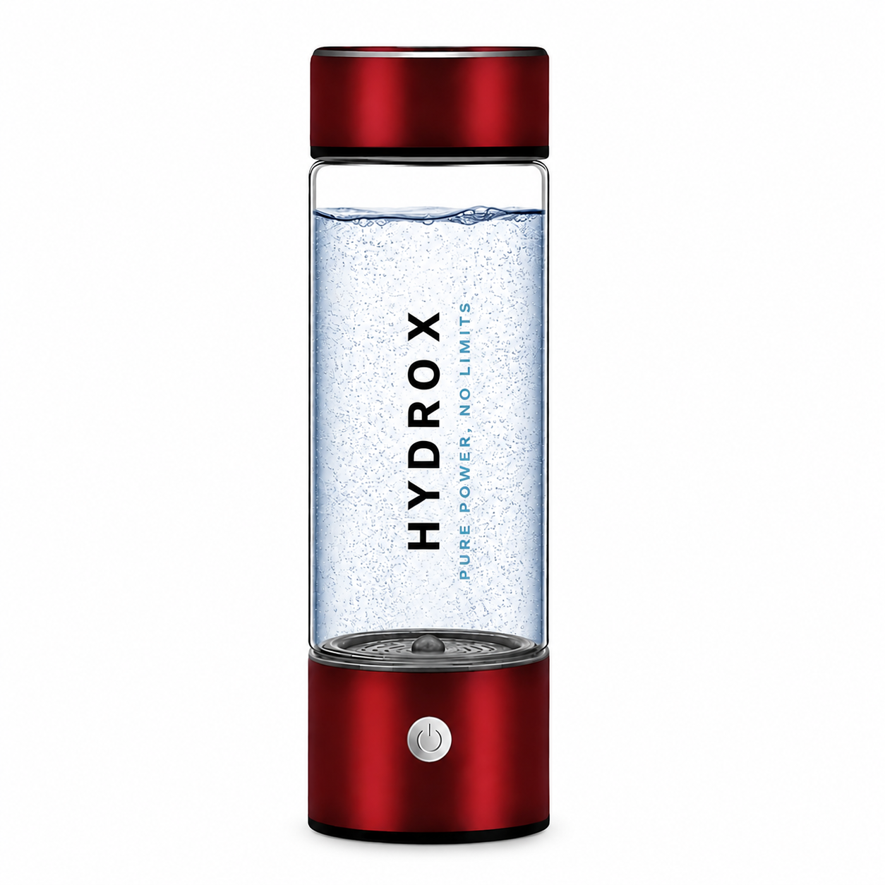 Hydrogen waterfles rood