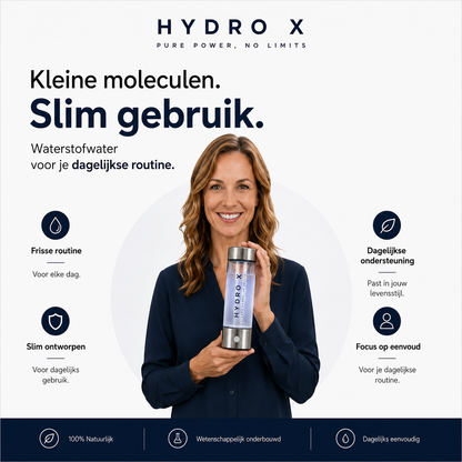 Wasserstoff-Wasserflasche schwarz